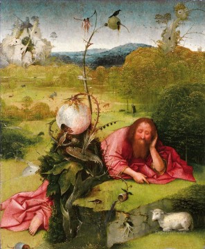 100 の偉大な芸術 Painting - ゲルトゲンとシント・ヤンス 荒野の洗礼者ヨハネ